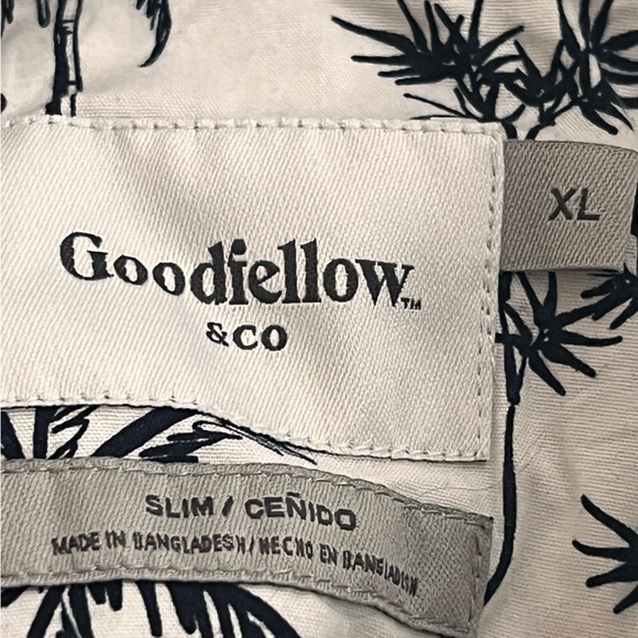 Tiger Palm Novelty Button Up Tropical Hawaiian Short Sleeve 97% Cotton XL - Picture 6 of 7